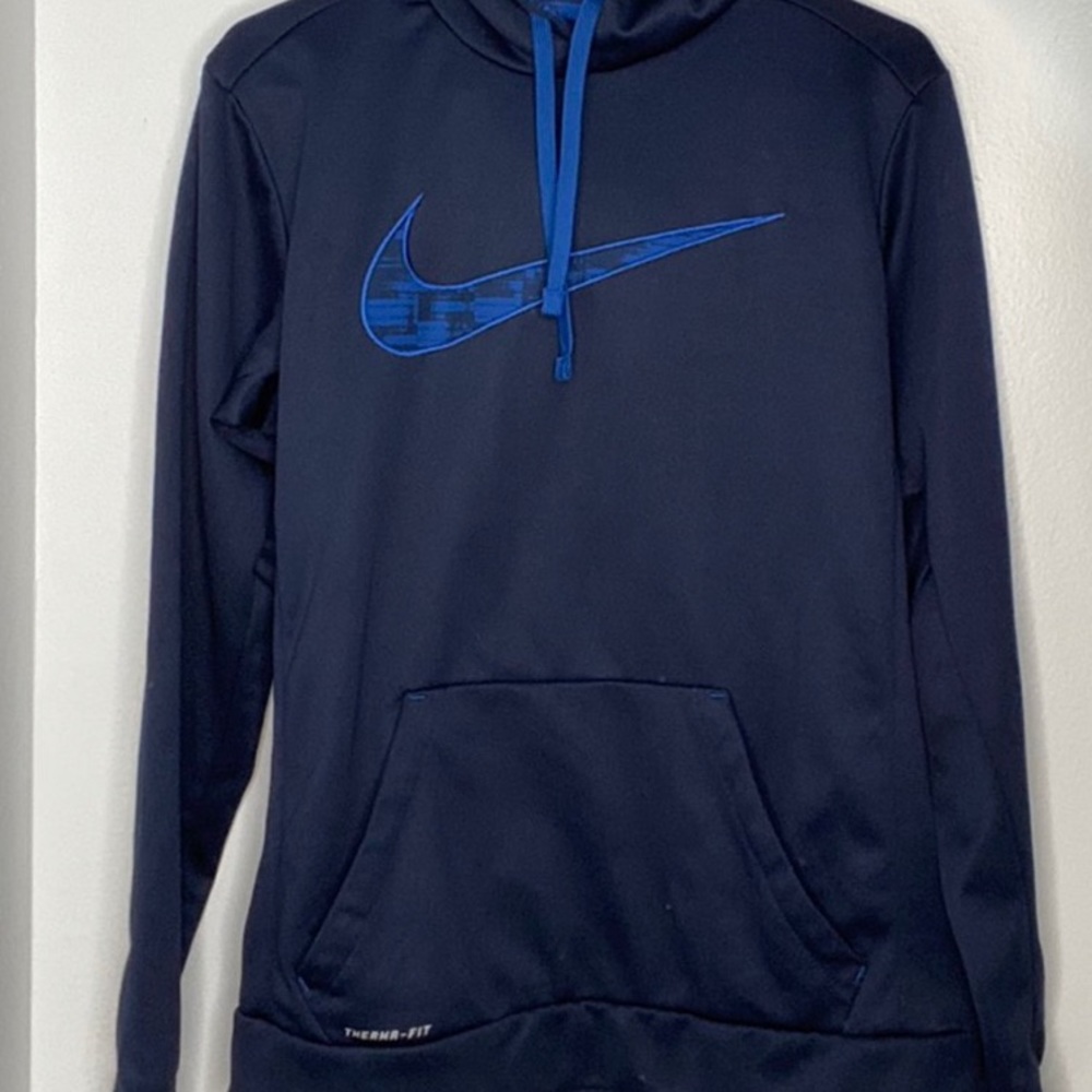 blue Nike hoodie